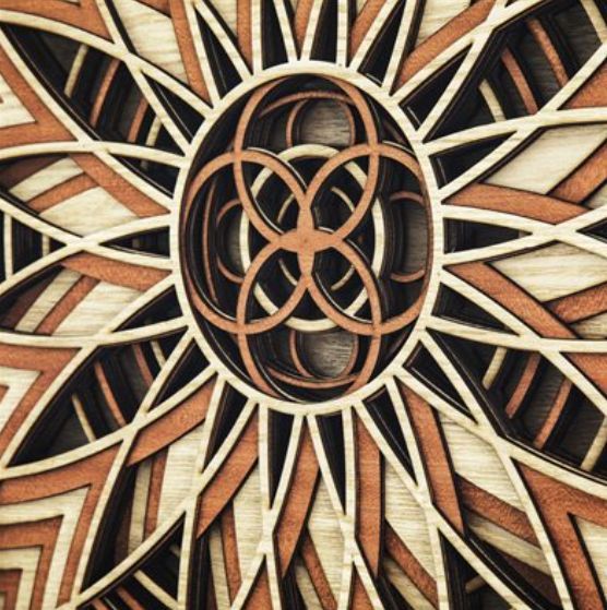 YHD Symmetry's Cut Wall Art-4