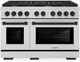 ZLINE Autograph Edition Paramount 48" Stainless Steel Pro Style Dual Fuel Range with Matte Black Accents-0