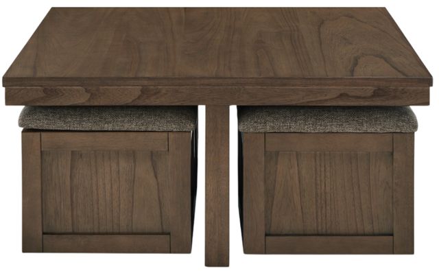 Signature Design by Ashley® Boardernest 5-Piece Brown Coffee Table and Stool Set-1
