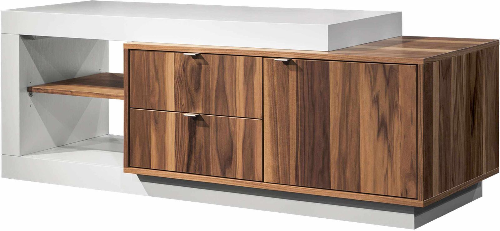VieBois Natural/Opaque White TV Base