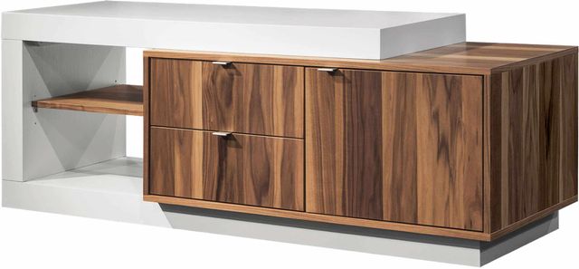 VieBois Natural/Opaque White TV Base-0