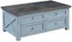 Cottage Creek Furniture Bar Harbor Natural Lift-Top Cocktail Table with Blue Base-0