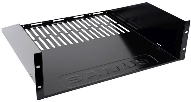 Sanus® Component Series Black 3U Rack Shelf-0