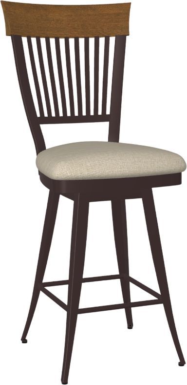 Amisco Customizable Annabelle Upholstered Swivel Counter Stool-0