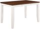 TEI Casanova Cinnamon Gathering Table with White Base-0