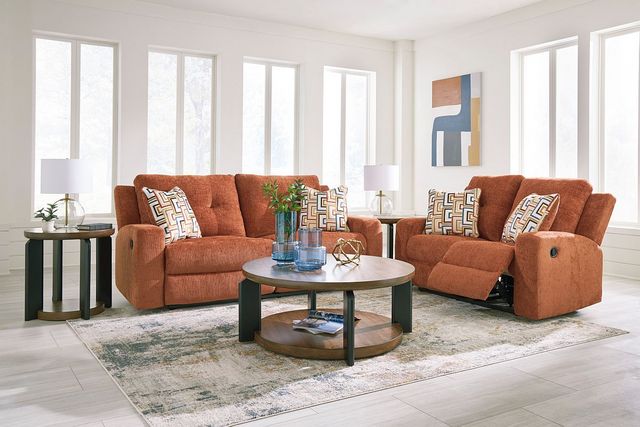 Signature Design by Ashley® Danum Spice Manual Reclining Loveseat-9