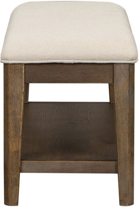 Liberty Furniture Artisan Prairie Aged Oak Upholstered Bench-2