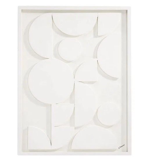 Renwil® Tivat White Dimensional Wall Art-0