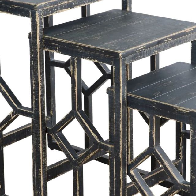 Sunny Designs™ Marina Black Sand Nesting Table-3