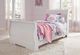 Signature Design by Ashley® Anarasia White Twin Sleigh Footboard-1