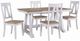 Liberty Furniture Lindsey Farm 5-Piece Sandstone/Weathered White Trestle Table Set-0