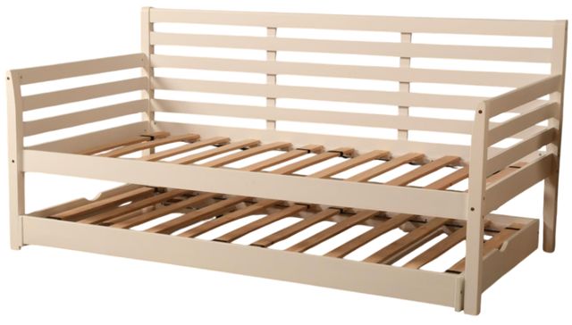 Kodiak Furniture Boho White Twin Daybed with Pop Up-2