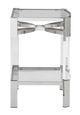 Signature Design by Ashley® Chaseton Clear Glass Accent Table with Silver Base-1