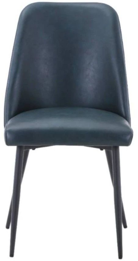 Jofran Inc. Urban Archive Maddox Blueberry Upholstered Dining Side Chair-2