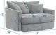iAmerica Sphere Pewter Round Accent Chaise-1