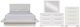 New Classic® Home Furnishings Sapphire 4-Piece White Queen Bedroom Set-0
