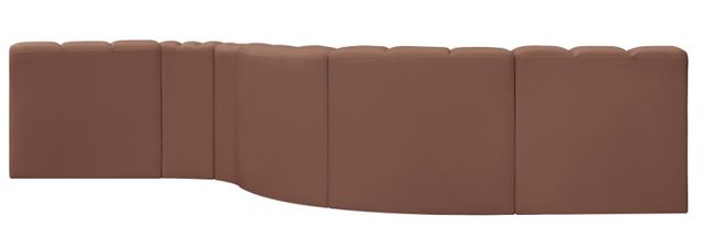 Meridian Furniture Arc 6-Piece Cognac Leather Sectional-3