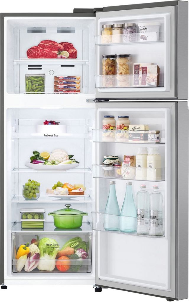 LG 11.1 Cu. Ft. Stainless Steel Look Counter Depth Top Freezer Refrigerator-6