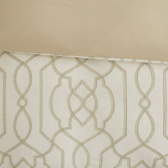 Olliix by Madison Park Signature Clarity Neutral Queen Comforter Set-4