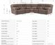 Parker House® Theon 7-Piece Stokes Toffee Manual Reclining Sectional -3