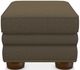 La-Z-Boy® Pembroke Mocha Ottoman with Brass Nailhead Trim-1