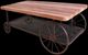 ACME Furniture Francie Oak Coffee Table with Antique Gray Base-0