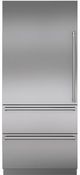 Sub-Zero® 36" Stainless Steel Left Hinge Column Freezer/Refrigerator Door Panel Kit with Pro Handle-1