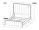 International Furniture Direct Mezquite Multi-Step Brown Queen Upholstered Platform Bed Footboard with Rails-4
