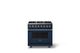 Viking® 5 Series 36" Slate Blue Pro Style Dual Fuel (LP) Range with Brushed Brass Trim-0