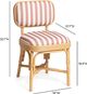 TOV Furniture Dorine Beige/Cherry/Natural Dining Side Chair-2