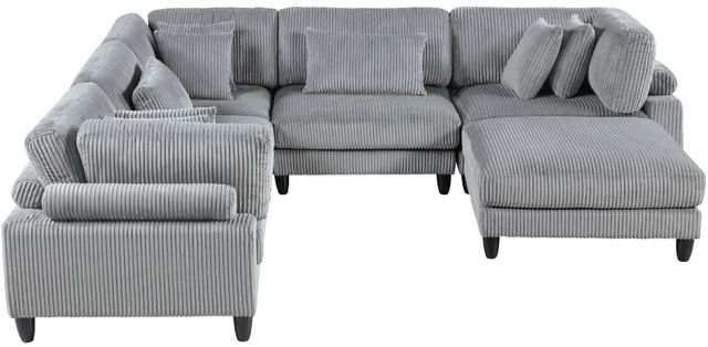 Homelegance® Robstown 6-Piece Gray 120" Modular Sectional with Ottoman-2