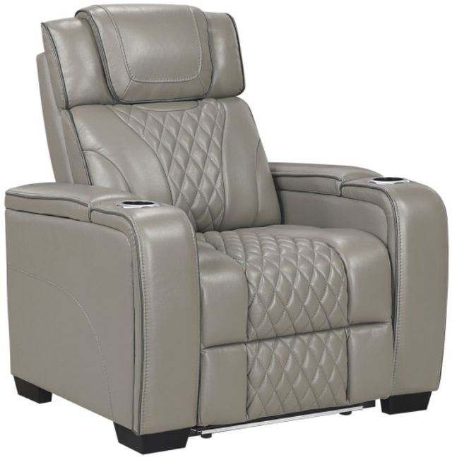 Homelegance® Apex Gray Power Recliner-0