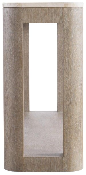 Bernhardt Living Loggia Beige Console Table with Aria Base-3