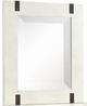 Magnussen Home® Chesters Mill Alabaster/Aged Iron Portrait Mirror-0