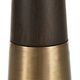 Uttermost® Fortier Black Glass Accent Table with Dark Espresso and Brushed Brass Base-4