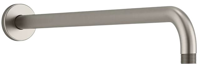 KOHLER® Statement® Vibrant Brushed Nickel 19" Wall-Mount Single-Function Rainhead Arm and Flange-0