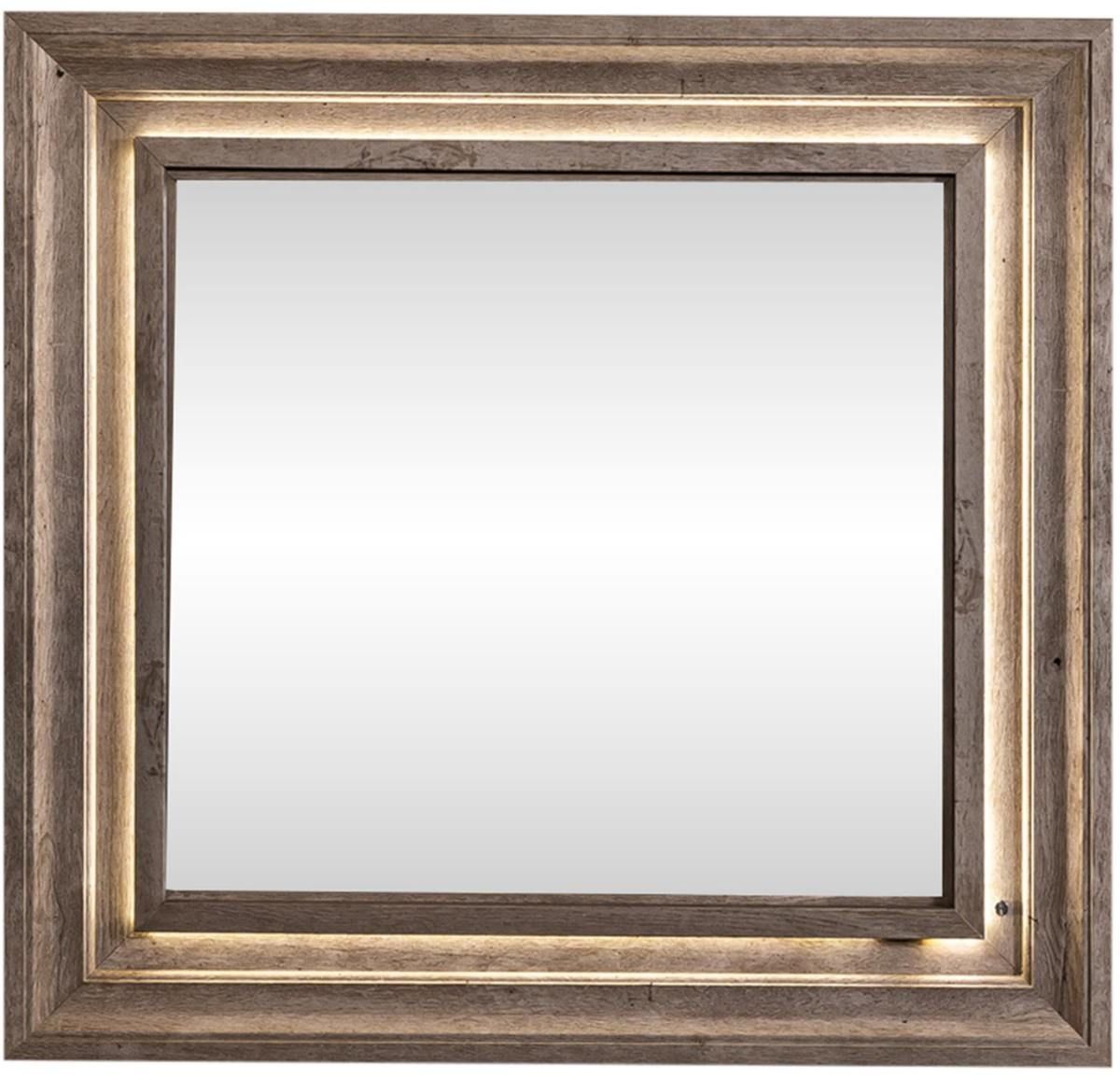 Liberty Furniture Horizons Graystone Lighted Mirror