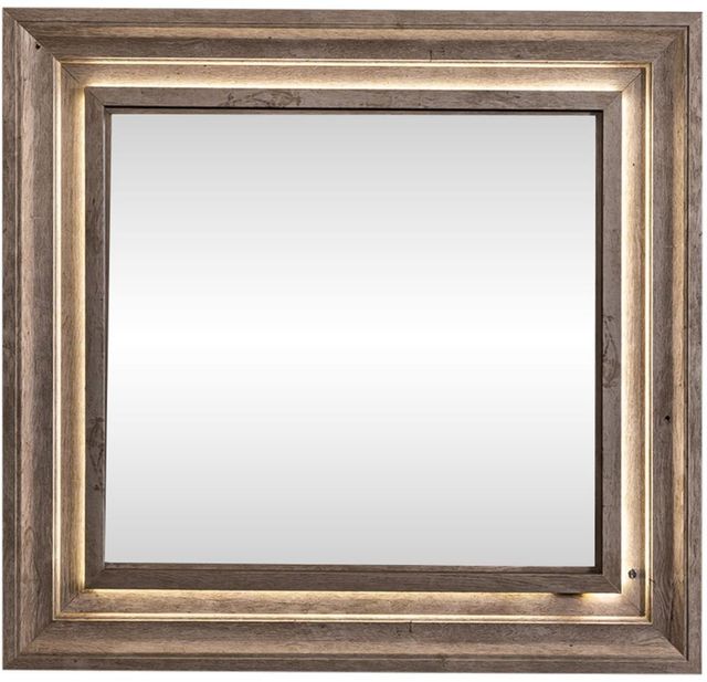 Liberty Furniture Horizons Graystone Lighted Mirror-0