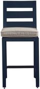 Signature Design by Ashley® Mabry Shores 2-Piece Navy Blue Aluminum/Fabric Outdoor Bar Stool-3