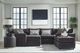 Fusion Furniture Ripple Midnight Ottoman-1