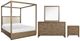 Magnussen Home® Westbourne 4-Piece Dark Umber Queen Poster Bedroom Set-0
