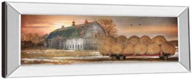 Classy Living Lori Dieter Sunset On The Farm 18" Wall Art-3