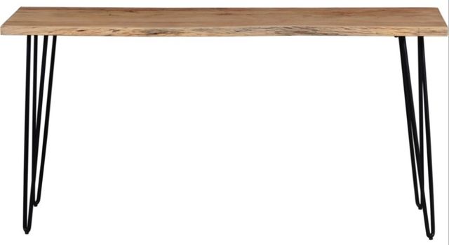 Jofran Inc. Nature's Edge Natural Sofa Counter Dining Table with Black Base-1