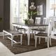 Liberty Furniture Allyson Park Charcoal/Wirebrushed White Bench-1