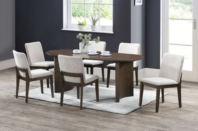 New Classic® Home Furnishings Kody Dark Walnut Oval Dining Table-1