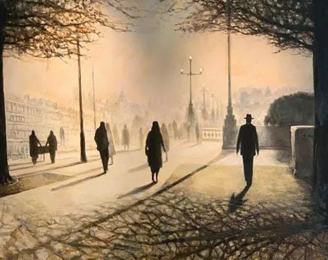 Classy Art Afternoon in Paris by JG Studios Wall Art-0