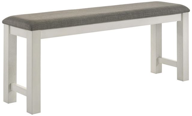 Liberty Furniture Brook Bay 6-Piece Carbon Gray/Textured White Gathering Trestle Table Set-3