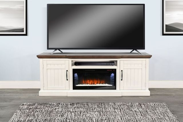 Sunny Designs™ Pasadena Buckskin/Marble White 72" TV Console-2