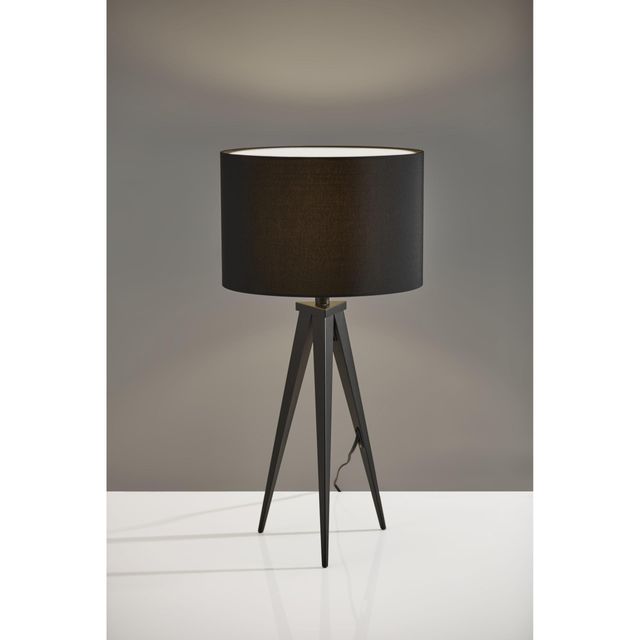 Adesso® Director Matte Black Table Lamp-1