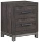 Homelegance® Zephyr Antique Silver/Brownish Gray Nightstand-0